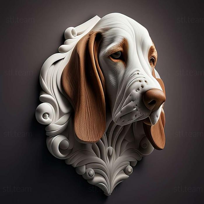 Animals Porcelain Hound dog